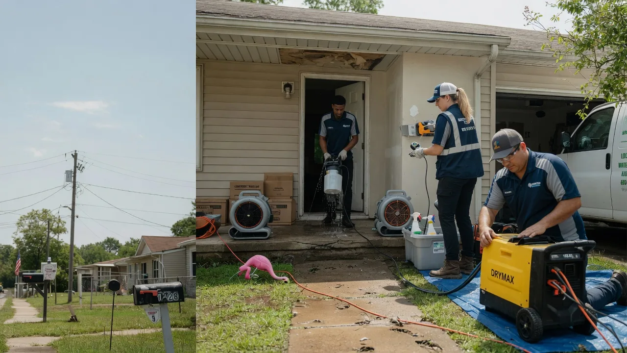 Storm Damage Water Removal in Farmersville, OH near me